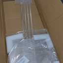 1 Pack 32'' Tall 10'' Dia. Clear Floor Vase Wedding Decoration Table Centerpiece Crystal Acrylic Flower Stand Floral Display Rack Backdrop Column for Event Dcor