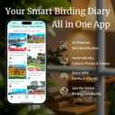 Smart Window Hummingbird Feeder with Camera & AI, 2K HD Live View, Ant Moat & Secure Suction Mount - The Ultimate Gift for Humming Bird Lovers