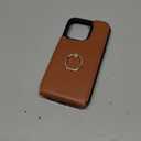 Folosu Compatible with iPhone 13 Pro Case Wallet with Card Holder, 360Rotation Finger Ring Holder Kickstand Protective RFID Blocking PU Leather Double Buttons Flip Shockproof Cover 6.1 Inch Brown