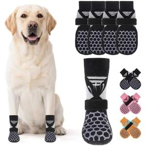 KOOLTAIL Dog Socks Shoes for Hot Pavement, Breathable & Warm Winter Dog Booties to Prevent Licking Paws for Large Senior Dogs,Non Slip Grippy Pet Boots & Paw Protectors for Hardwood Floor