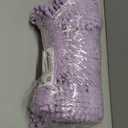 OLANLY Thick Bathroom Rugs 44x24, Extra Soft Absorbent Chenille Striped Bath Rugs, Rubber Backing, Machine Wash Dry, Bath Mats for Bathroom Floor, Tub and Shower, Home Decor Accessories, Lavender