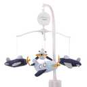 Little Love by NoJo Soar High Little One Navy Plush Airplane Musical Mobile