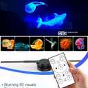 3D Hologram Fan, 18 Inch 3D Holographic Fan 2000*704PX Resolution 352pcs HD LED Beads with Remote/Bluetooth/WIFI, Holographic Video Advertising Projector for Business, Halloween, Party, Bar (45CM, 8G)