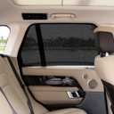 Autopect Side Window Sunshade Sock Screen-Shade (Pack of 2) Block Sun Rays to Keep Car Interior Cool and Comfortable Elasticized Universal Fit Mesh Sun Shade for Car, Truck, SUV, Van
