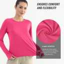 Cosmolle Womens Long Sleeve Lightweight Sun Shirts Summer 2025 UPF 50+ UV Protection Fishing Hiking Shirts (Pink, M)