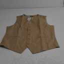 COOFANDY Men's Suit Vest Slim Fit Business Formal Waistcoat Casual Dress Vest (XX-Large, Khaki)