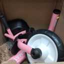 RIDYEE Tricycle for Toddlers 18 Months to 5 Years with Removable Push Handle, Tricycles for 3-5 Year Olds Ideal for On-The-Go Families, Adjustable Carry-Friendly Seat, Pink