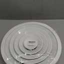 Repa Market 10 Inch (Neck) Round Aluminum Ceiling Diffuser/White Powder Coated HVAC Vent Cover/Multi-Directional Air Distribution/Supply & Exhaust Airflow for Industrial & Home Ventilation