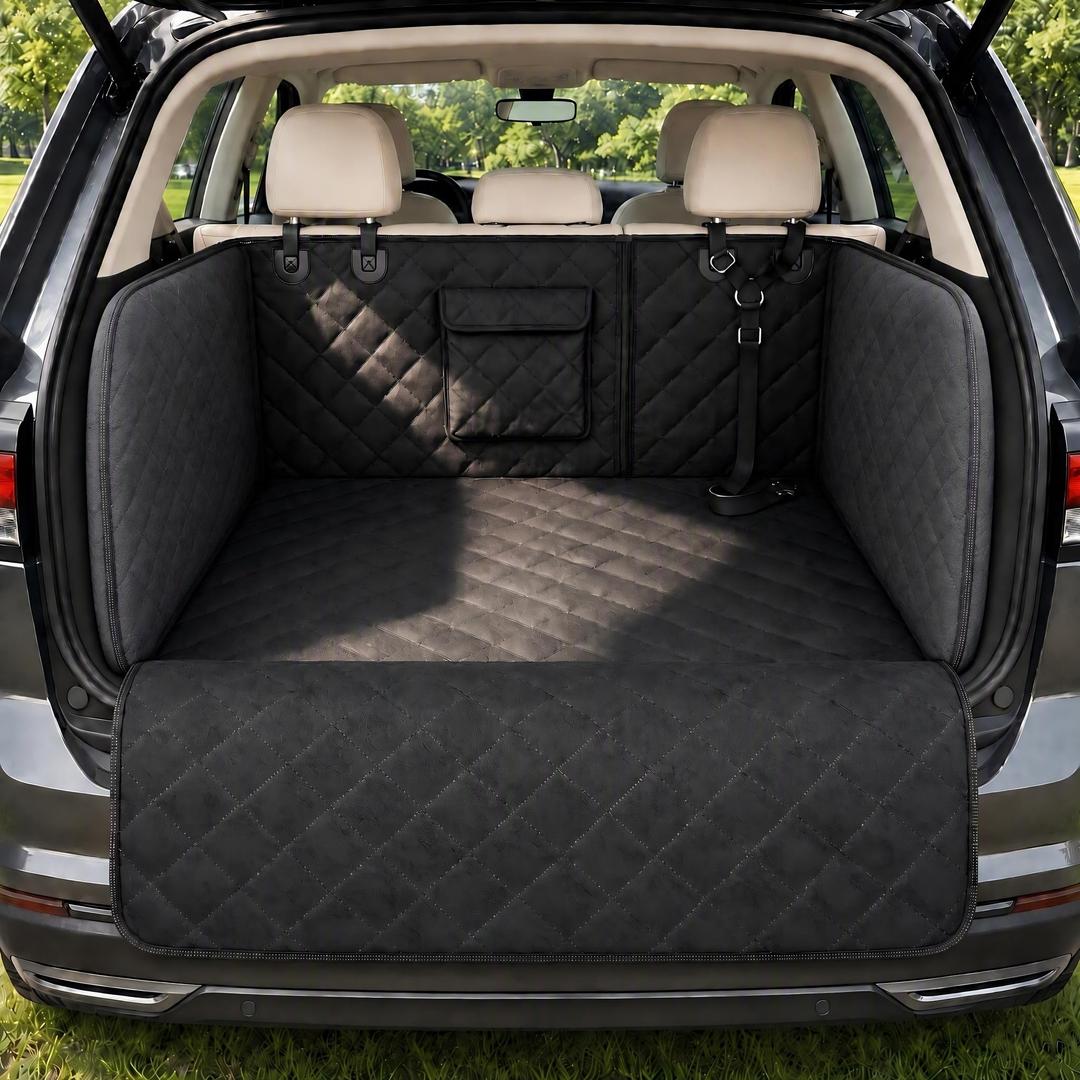 RYNVALE SUV Cargo Liner for Dogs, Full Coverage with Cushioned Sides