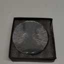 Black Candles Holders for Pillar Candles in Home, Handmade Black Candleholder, Living Room or Table Centerpiece, Set of 2 Candle Stand for Home Decor, 3 Wick Candle Holder and Candle Tray