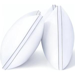 viewstar Bed Pillows Queen Size Set of 2, Firm Support Down Alternative Gusseted Pillows for Side, Back, or Stomach Sleepers, White