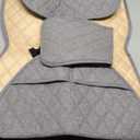 ENOGE Car Seat Cover, Front Car Seat Covers, Driver Seat Protector with Soft & Breathable Cloth Fabric for All Seasons Universal Fits Most Automotive, Van, SUV, Truck (Gray,1 Front) (Linen-Gray-5)