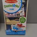 Melissa & Doug Wooden Plane: Decorate-Your-Own Kit Bundle with 1 Theme Compatible M&D Scratch Fun Mini-Pad (09518)