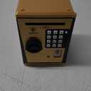 Kids Safe Bank with Fingerprint Password Talking ATM Piggy Bank for Real Money Toy Gift for 5-14 Years Old Boys Girls (Golden)