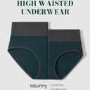 Cotton Underwear Womens High Waisted Briefs Full Coverage Postpartum C Section Soft Breathable Granny Panties 5 Pack