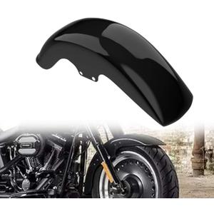 HDBUBALUS Motorcycle Front Fender Mudguard Fit for Harley Softail Fatboy 2006-2017 Gloss Black