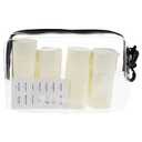 1 Set Refillable Travel Bottles For Shampoo Lotion Skincare Leakproof Squeezable Containers Portable Empty Bottles For Toiletries