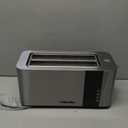 Mueller UltraToast Full Stainless Steel Toaster 4 Slice, Long Extra-Wide Slots for Bagels and Waffles, 6 Browning Levels, LED Display, Cancel/Defrost/Reheat Functions & Removable Tray, Kitchen Gadgets