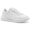 Men's Orthopedic Leather Dress Walking Shoes: Cushion Shock Absorber Casual Oxford with Arch Support for Hammer Toes, Supportive Sneakers for Flat Feet and High Arch, White, Size 13
