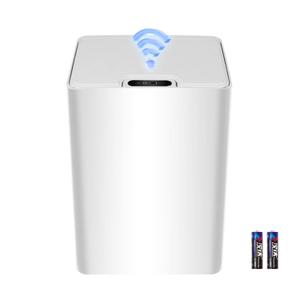 Cornermeet Smart Sensing Trash Can - 15L Ultra-Thin Motion Sensor Automatic Lid, Light and Beautiful for Commercial, Office, Bedroom, Bathroom, Kitchen Use - White