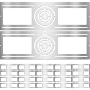 New Construction Mounting Plate, 3-4-6 Inch, LED Recessed Lighting Housing Kits for remodeling, Basement remodeling, Hanging Ceiling and LED Lighting, Shallow Recessed Lighting Housing Plate,20PC