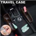 14 Packs Travel Dental Floss Pick Case, Holder, Come with 140pcs Premium QUALIALL Toothpick Flossers for Adults Teeth Cleaning, Sealed Portable Refillable, Green, Pink.