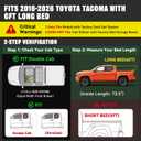 Soft Roll Up Truck Bed Cover for 2016-2026 Tacoma 6FT Bed