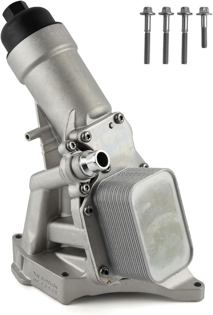 Tykick Aluminium Oil Filter Housing Assembly for BMW 230i xDrive 330e 330i xDrive 430i Gran Coupe 530e xDrive 530i xDrive 740e xDrive X3 X4 2.0L 3.0L L4 L6 Replaces 11428596283 11428593771 (All-aluminum)