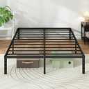 Metal Platform Bed Frame Full Size, 14 Inch Height with Heavy Duty Steel Support, No Box Spring Needed, Easy Assembly and Underbed Storage, Black