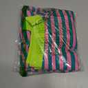 Womens Striped Oversized Sweatshirt Color Block Crew Neck Long Sleeve Shirt Casual Loose Pullover Top, Size 140(7-8 Years)