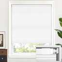 LazBlinds No Drill Cordless Cellular Shades, 30" W × 48" H, Silver White | Blackout Honeycomb Shades Thermal Insulation Noise Reduction Glare Control Blinds for Windows