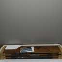 Forbena 36 Inch Floating Shelves for Wall Long Set of 3, Large Deep Wall Shelves for Bedroom Living Room Decor, Rustic Wood Floating Shelf for Kitchen Closet Office TV Plants Books (Dark Brown)