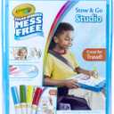 Crayola Color Wonder Stow & Go, Mess Free Coloring, at Home Activities for Kids, Gift, 34 Piece, Blue