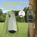 Portable Camping Privacy Tent, Outdoor Shower Tent Kit with 5 Gallon Shower Bag-(Nozzle Upgraded), Large