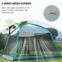 GREGIN Screen House Room 11x11 Ft Mesh Net Tent Canopy Shelter Gazebo, Easy Setup & Waterproof & Sunshade, Suitable for Camping Trip, Backyard, Beach, Picnic