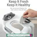 Potty Training Seat SKYROKU Potty Training Toilet with Step Stool Ladder, for Kids Boys Girls Toddlers - Comfortable Safe Potty Seat with Anti-Slip Pads Ladder 8838-Grey