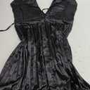 Women’S Solid Slim Fit Summer Sexy Pleated Dresses Casual V-Neck Zipper Sleeveless Dresses XL