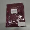 Womens V Neck Button Down Tops Puff Long Sleeve Tunic Blouse Dressy Loose Fit Basic T Shirt Business Casual Work Tops (Red, M)