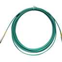 Monoprice OM4 Fiber Optic Cable - LC/LC, UL, 50/125, Multi Mode, 10GB, OFNR, Corning, 3 Meter, Aqua