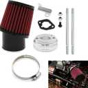 MSCRP High Performance Air Filter Intake Kit for Go-Karts & Mini Bikes 6.5 HP Honda Clone GX160 GX200 Go Kart Predator 212cc Engine
