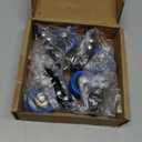 Stem Caster Wheels 2 inch Heavy Duty, Swivel Threaded Stem Mount Casters Set of 4 with American Size UNC 1/4"-20 x 1