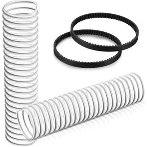 Lower Duct Hose with Replacement Belts, Compatible with Shark NV752 NV751 NV340 NV400 NV501 NV502 NV552 NV650 UV795 Rotator Vacuum Cleaner, 1-1/2 Lower Hose Replacements Parts (2 Pack)