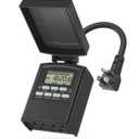 BN-LINK 7 Day Outdoor Heavy Duty Digital Programmable Timer, Outdoor Timer Outlet Waterproof, 2 Grounded Electrical Outlets for Christmas Lights, 15A 1/2HP,ETL Listed