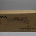 A11N 4-Way Volleyball Pool Net, Adjustable Height, 4-Player Swimming Pool Game Volleyball Net for Pool with Stabilizing System