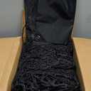 TOPNEW Double Layers Climbing Cargo Net - 6.6FT x 9.9FT Heavy Duty Playground Safety Net for Kids Backyard, Tree Fort & Jungle Gyms | Treehouse Accessories with Storage Bag & Carabiners(Black)