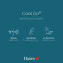 Hanes Women's Short Sleeve Cool DRI V-Neck Tee, Wow Pink, Large