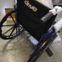 Drive Medical Blue Streak Lightweight Wheelchair - Portable Folding Mobility Aid - Swing-Away Footrests - Desk Arms - Durable Steel Frame - Easy Transport & Storage - 18-Inch Seat