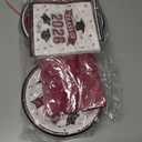 Maroon Graduation Plates and Napkins Class of 2026 Grad Congrats Party Supplies Disposable Paper Plates Napkins for 2026 Graduation Party Decorations, Serve 50