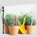 JCBritw Standing LED Grow LightAdjustable 2ft T8 Bar Plant Light, White 4500K Full Spectrum Plant Grow Lamp on Stand for Indoor Plants Seed Starting, Seedlings, Veg, Flower