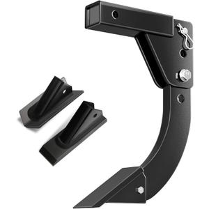 Hitch Mounted Trencher Fits 3 Point Hitch, Heavy Duty Subsoiler, Hitch Lawn Ripper for ATV/UTV Tractor, Updated Adjustable 16" Trenching Shank Plow, Thicken Trench Digger with 2pcs Replaceable Teeth